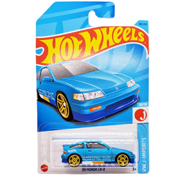 HOT WHEELS '88 HONDA CR-X HW J-IMPORTS SAMOCHODZIK NIEBIESKI MAT MATTEL