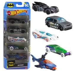 HOT WHEELS BATMAN PIĘCIOPAK ZESTAW PREZENTOWY PIĘCIU SAMOCHODZIKÓW HTV44