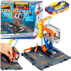 HOT WHEELS CITY RAJDOWY WARSZTAT TUNINGOWY Z AUTKIEM TUNE SHOP MATTEL