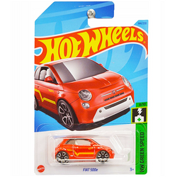 HOT WHEELS FIAT 500e HW GREEN SPEED SAMOCHODZIK CZERWONY AUTKO MATTEL