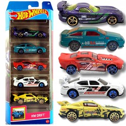 HOT WHEELS HW DRIFT PIĘCIOPAK ZESTAW PREZENTOWY PIĘCIU SAMOCHODZIKÓW HLY75