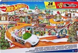 HOT WHEELS KALENDARZ ADWENTOWY 8 SAMOCHODÓW 16 AKCESORIÓW ŚWIĘTA MATTEL