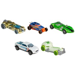 HOT WHEELS LET'S RACE 5-PAK ZESTAW PREZENTOWY PIĘCIU SAMOCHODZIKÓW HTV42