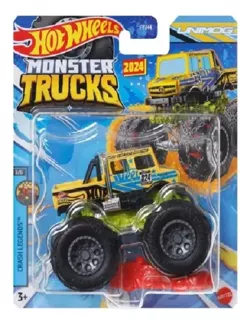 HOT WHEELS MONSTER TRUCKS MERCEDES UNIMOG TERENOWY MATTEL SAMOCHÓD WRAK