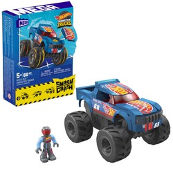 HOT WHEELS MONSTER TRUCKS RACE ACE AUTO Z NAPĘDEM KLOCKI MEGA MATTEL