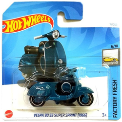 HOT WHEELS VESPA 90 SS SUPER SPRINT HTD23 MOTOCYKL KOLEKCJONERSKI MATTEL