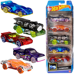 HOT WHEELS X-RAYCERS 5-PAK ZESTAW PREZENTOWY PIĘCIU SAMOCHODZIKÓW HTV41