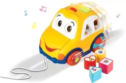 INTERAKTYWNE AUTO WESOŁEK SORTER KLOCKI DŹWIĘKI ŚWIATŁO MELODIE SMILY PLAY