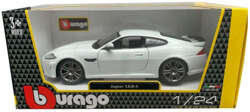 JAGUAR XKR-S BIAŁY SAMOCHÓD METALOWY POJAZD MODEL BBURAGO 1/24