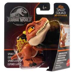 JURASSIC WORLD PRZYPINKA DINOZAUR SPINOSAURUS FIGURKA SNAP SQUAD MATTEL  