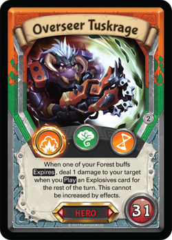 KARTA GRA LIGHTSEEKERS BOHATER - OVERSEER TUSKRAGE