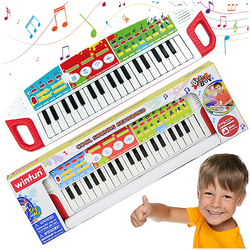 KEYBOARD PIANINKO DLA DZIECI INTERAKTYWNE MUZYCZNE SZALONE KLAWISZE DŹWIĘK