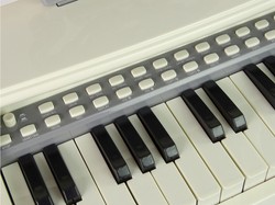 KEYBOARD PIANINO ORGANY NIEBIESKIE Z KRZESEŁKIEM MIKROFON 25 KLAWISZY