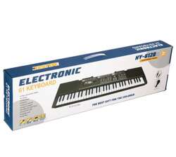 KEYBOARD PIANINO Z MIKROFONEM OGANY INSTRUMENT MUZYCZNY DŹWIĘK MELODIE