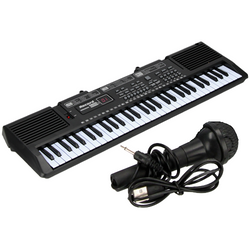 KEYBOARD PIANINO Z MIKROFONEM OGANY INSTRUMENT MUZYCZNY DŹWIĘK MELODIE