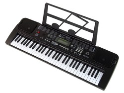 KEYBOARD PIANINO Z MIKROFONEM ORGANY MUZYKA 61 KLAWISZY NAGRYWANIE RYTMY