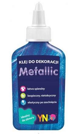 KLEJ W PŁYNIE DO DEKORACJI METALIC BLUE METALICZNY SLIME NIEBIESKI