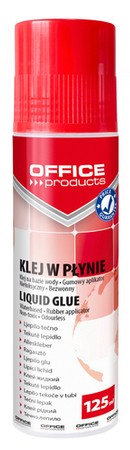 KLEJ W PŁYNIE OFFICE PRODUCTS Z GĄBCZASTĄ KOŃCÓWKĄ TRANSPARENTNY 125 ml