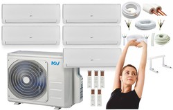 KLIMATYZACJA MDV MULTI SPLIT AROMA 5x2,6kW ZESTAW WiFi GRZANIE 