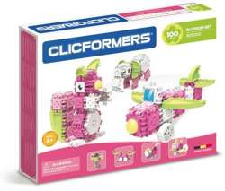 KLOCKI CLICFORMERS 100el BLOSSOM KONSTRUKCYJNE EDUKACYJNE SAMOLOT SŁOŃ 