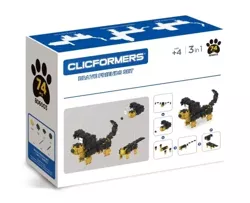 KLOCKI CLICFORMERS 74 el BRAVE FRIENDS PIESEK KONSTRUKCYJNE EDUKACYJNE 3w1 