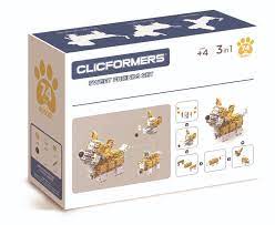 KLOCKI CLICFORMERS 74el. SWEET FRIENDS PIESEK KONSTRUKCYJNE EDUKACYJNE 3w1 