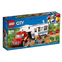 KLOCKI LEGO CITY - PICKUP Z PRZYCZEPĄ  60182