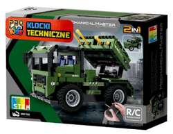 KLOCKI TECHNICZNE AUTO R/C WYRZUTNIA RAKIET 2w1 STEROWANE KONSTRUKCYJNE  