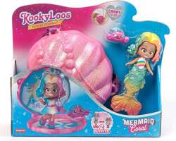 KOOKYLOOS MERMAIDS - SYRENA CORAL LALKA, FIGURKA