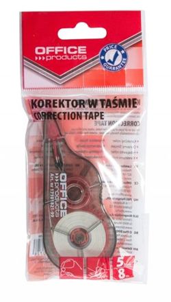 KOREKTOR W TAŚMIE MYSZKA OFFICE PRODUCTS  5 mm / 8 m - 1 SZTUKA