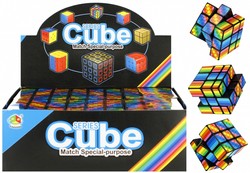 KOSTKA MAGICZNA TĘCZOWA  PIXEL GRA LOGICZNA UKŁADANKA 3x3x3 CUBE ŁAMIGŁÓWKA