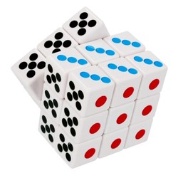 KOSTKA MAGICZNA W KROPKI GRA LOGICZNA UKŁADANKA 3x3x3 CUBE ŁAMIGŁÓWKA