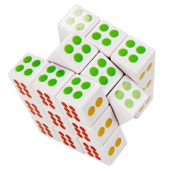 KOSTKA MAGICZNA W KROPKI GRA LOGICZNA UKŁADANKA 3x3x3 CUBE ŁAMIGŁÓWKA