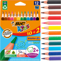 KREDKI OŁÓWKOWE TRÓJKĄTNE JUMBO 12K BIC EVOLUTION