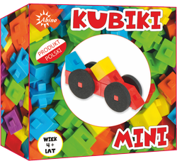 KUBIKI MINI KLOCKI DLA NAJMŁODSZYCH POJAZDY ABINO