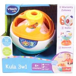 KULA 3W1 VTECH EDUKACYJNA INTERAKTYWNA PIŁKA MÓWI PL DŹWIĘK NAUKA CYFEREK