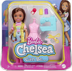 LALKA BARBIE CHELSEA KARIERA KRAWCOWA LALECZKA AKCESORIA MATTEL