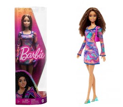 LALKA BARBIE FASHION MARMURKOWA SUKIENKA DŁUGIE FALOWANE WŁOSY 30cm MATTEL