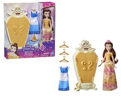 LALKA BELLA KSIĘŻNICZKA Z GARDEROBĄ SZAFA SUKIENKI DISNEY PRINCESS HASBRO