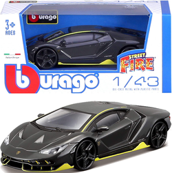 LAMBORGHINI CENTENARIO SAMOCHÓD METALOWY SPORTOWY AUTO MODEL BBURAGO 1:43