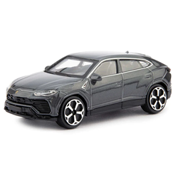 LAMBORGHINI URUS SREBRNY SAMOCHÓD METALOWY AUTO MODEL BBURAGO 1:43