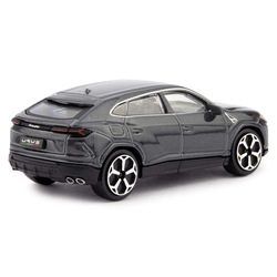 LAMBORGHINI URUS SREBRNY SAMOCHÓD METALOWY AUTO MODEL BBURAGO 1:43