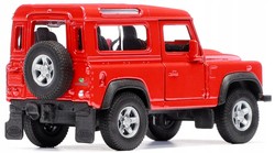 LAND ROVER DEFENDER METALOWE AUTO KOLEKCJONERSKIE WELLY 1:34 CZERWONY