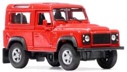 LAND ROVER DEFENDER METALOWE AUTO KOLEKCJONERSKIE WELLY 1:34 CZERWONY