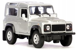 LAND ROVER DEFENDER METALOWE AUTO KOLEKCJONERSKIE WELLY 1:34 SREBNY