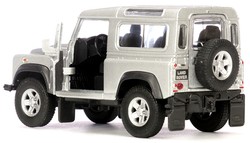 LAND ROVER DEFENDER METALOWE AUTO KOLEKCJONERSKIE WELLY 1:34 SREBNY