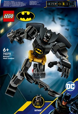 LEGO BATMAN DC SUPER HEROES FIGURKA MECHANICZNA ZBROJA BATMANA 140EL. 76270