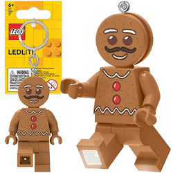 LEGO BRELOK DO KLUCZY Z LATARKĄ LED PIERNIKOWY LUDZIK CIASTEK BRELOCZEK