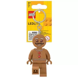 LEGO BRELOK DO KLUCZY Z LATARKĄ LED PIERNIKOWY LUDZIK CIASTEK BRELOCZEK