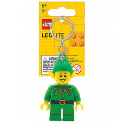 LEGO BRELOK DO KLUCZY Z LATARKĄ LED ZIELONY ELF FIGURKA BRELOCZEK